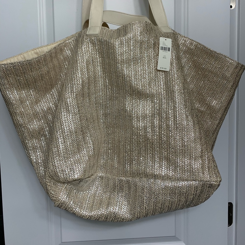 Mint NWT Anthropologie oversized tote bag